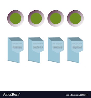 Colorful infographic process chart and arrows vector image
