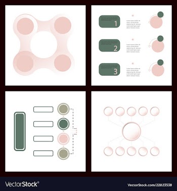 Colorful infographic process chart and arrows vector image