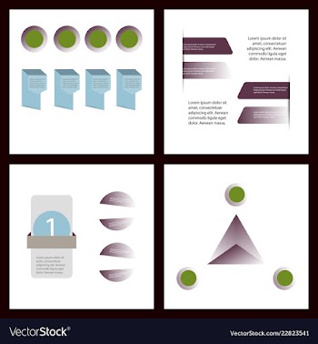 Colorful infographic process chart and arrows vector image