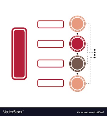 Colorful infographic process chart and arrows vector image