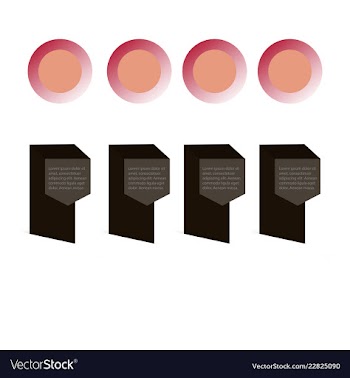 Colorful infographic process chart and arrows vector image