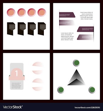 Colorful infographic process chart and arrows vector image