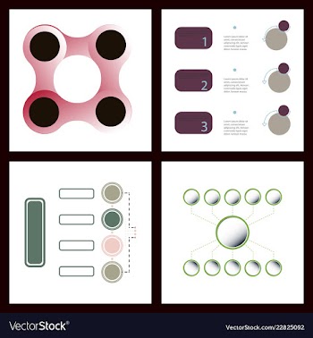 Colorful infographic process chart and arrows vector image