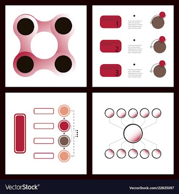 Colorful infographic process chart and arrows vector image