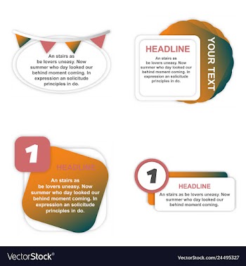 Colorful infographic process chart and arrows vector image