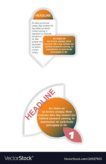 Colorful infographic process chart and arrows vector image