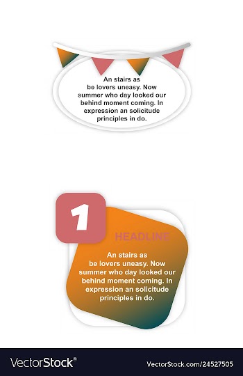 Colorful infographic process chart and arrows vector image