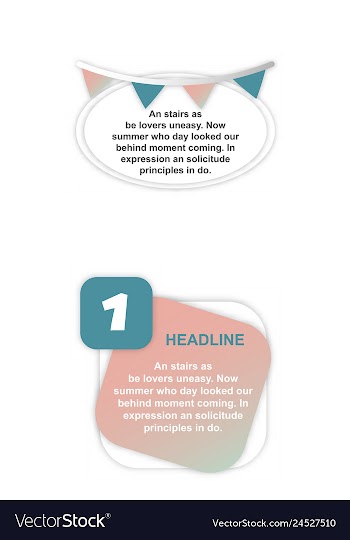 Colorful infographic process chart and arrows vector image