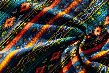 Colorful Intricate Textile Pattern