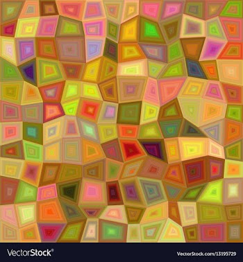 Colorful irregular rectangle mosaic background vector image