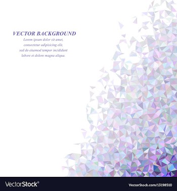 Colorful irregular triangle mosaic background vector image