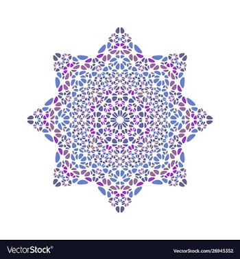 Colorful isolated abstract geometrical gravel vector image
