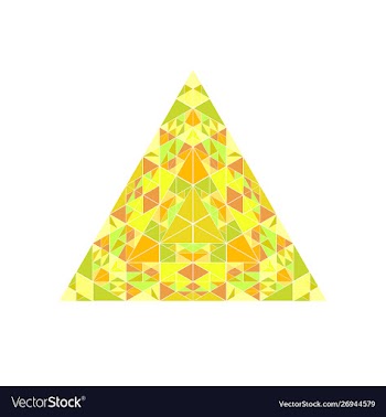 Colorful isolated ornate geometrical mosaic vector image