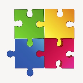 Colorful jigsaws clipart, puzzle illustration | Free Vector - rawpixel