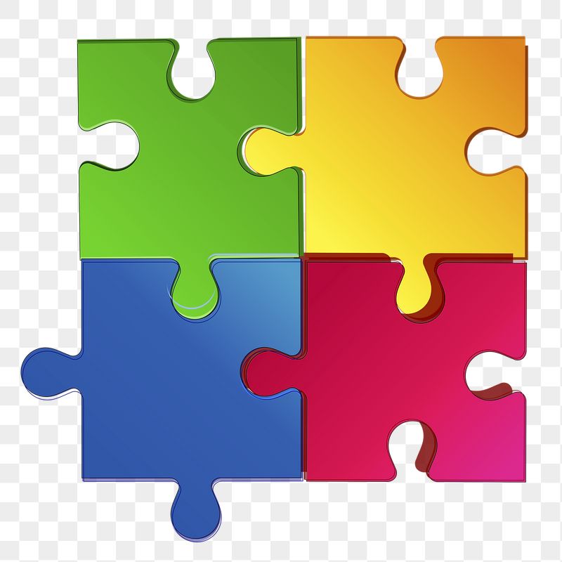 Colorful jigsaws png sticker, puzzle | Free PNG - rawpixel