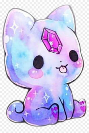 colorful #kitty #catstickers #kawaii #galaxy #sweet - Kawaii ...