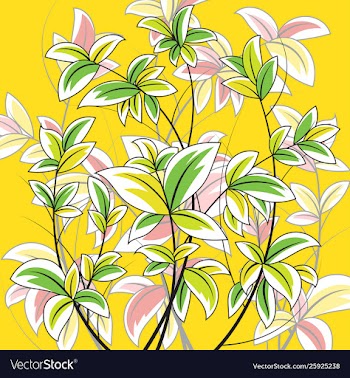 Colorful leaf nature scene vector image