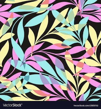  					Colorful leaves on a black background vector image														