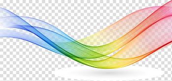 Colorful lines, rainbow-colored line artwork transparent ...