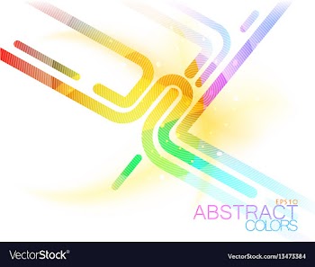 Colorful lines vector image