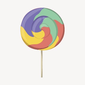 Colorful lollipop clipart, cute cartoon | Free PSD Illustration - rawpixel