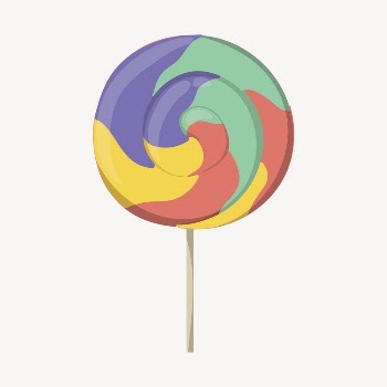 Colorful lollipop collage element, cute | Free Vector Illustration - rawpixel