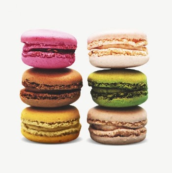 Colorful macarons collage element, isolated | Free PSD - rawpixel