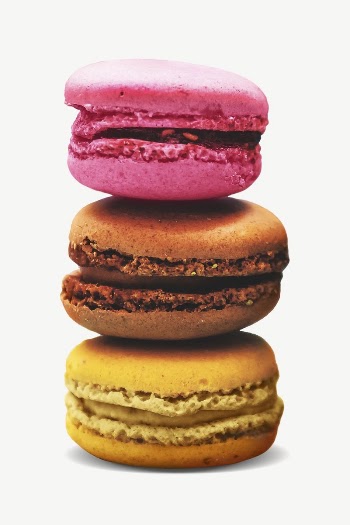 Colorful macarons collage element, isolated | Free PSD - rawpixel