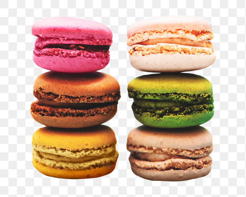 Colorful macarons png sticker, transparent | Free PNG - rawpixel