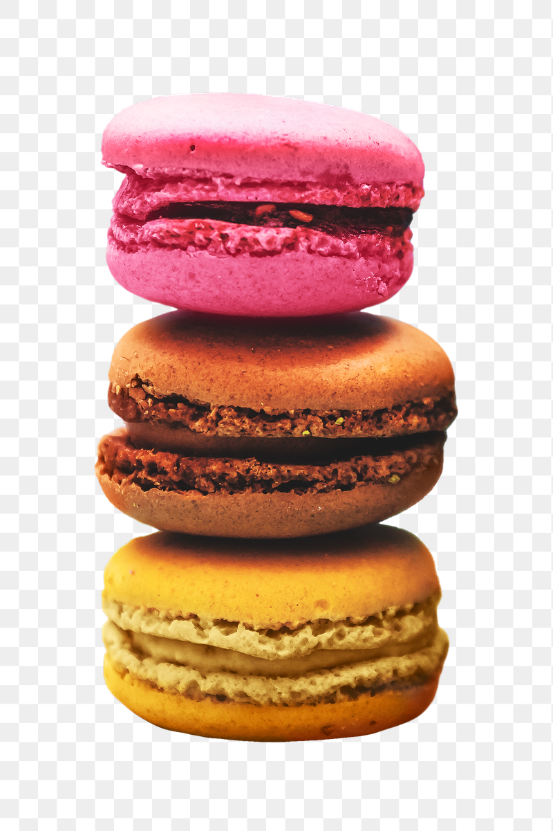 Colorful macarons png sticker, transparent | Free PNG - rawpixel