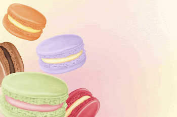 Colorful macaroons border background, dessert | Free Photo Illustration - rawpixel