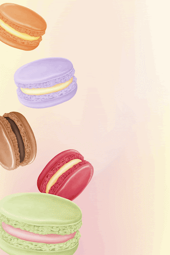 Colorful macaroons border background, dessert | Free Photo Illustration - rawpixel