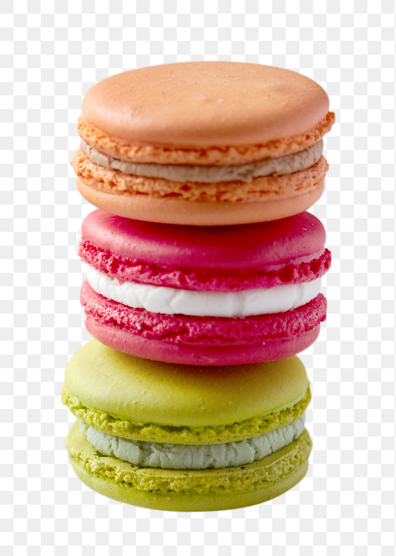 Colorful macaroons dessert png sticker, | Free PNG - rawpixel
