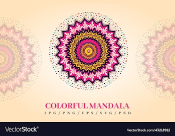colorful mandala design colorful geometric