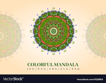 colorful mandala design colorful geometric
