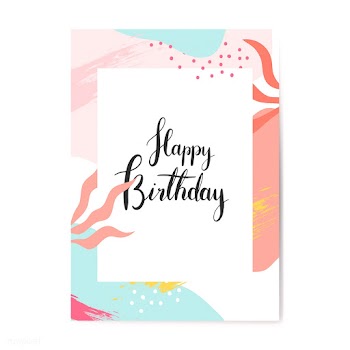 Colorful Memphis design happy birthday card v.. | Free stock vector - 539819