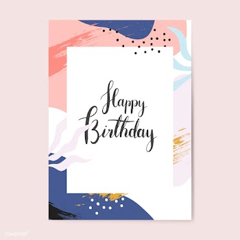 Colorful Memphis design happy birthday card v.. | Free stock vector - 539917