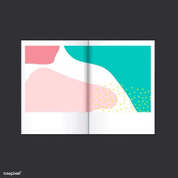 Colorful Memphis design magazine vector | Free stock vector - 539962