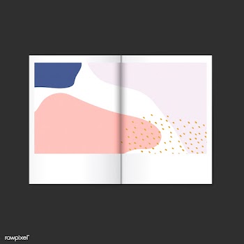 Colorful Memphis design magazine vector | Free stock vector - 540022
