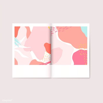 Colorful Memphis design magazine vector | Free stock vector - 540093