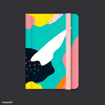 Colorful Memphis design notebook cover vector | Free stock vector - 539806