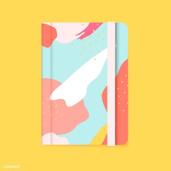 Colorful Memphis design notebook cover vector | Free stock vector - 540001