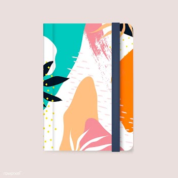 Colorful Memphis design notebook cover vector | Free stock vector - 540079