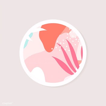 Colorful Memphis design round badge vector | Free stock vector - 539829