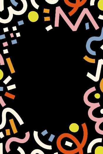 Colorful Memphis frame for social | Free Photo - rawpixel
