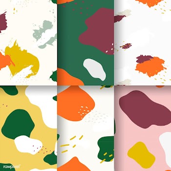 Colorful Memphis pattern design vector | Free stock vector - 535629
