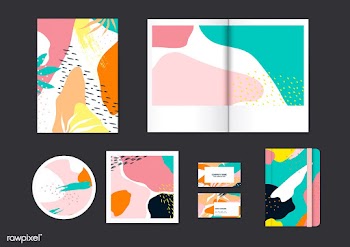 Colorful Memphis pattern vector set | Free stock vector - 540060