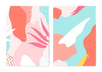 Colorful Memphis style cards vector set | Free stock vector - 540024