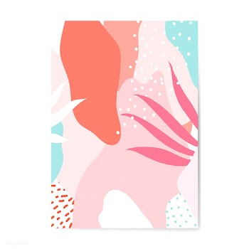 Colorful Memphis style poster vector | Free stock vector - 539915
