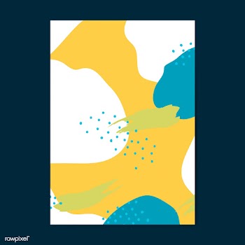 Colorful Memphis style poster vector | Free stock vector - 539931
